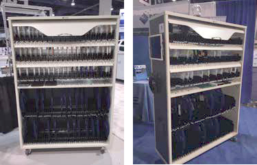 Front and side views of the InoAuto SMART Mix cart